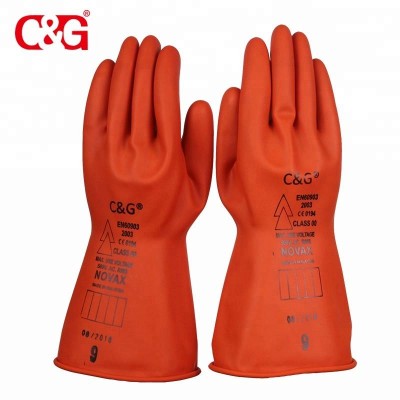 Hot Sell Class 00 Electrical Insulating Safety Gloves